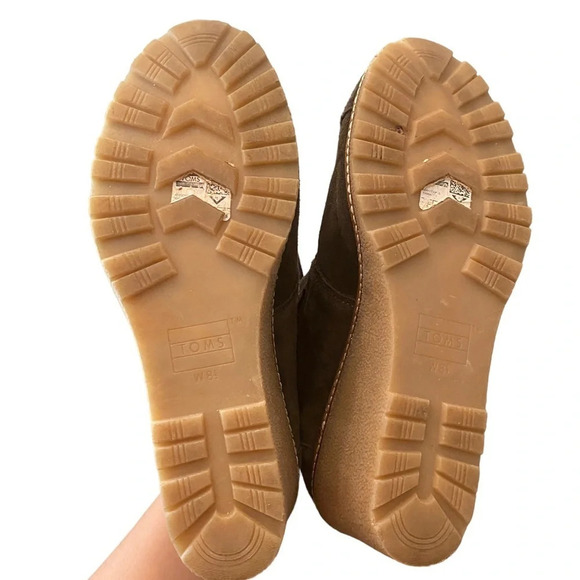Toms Women's Shoes Desert Wedge Suede - Picture 3 of 6
